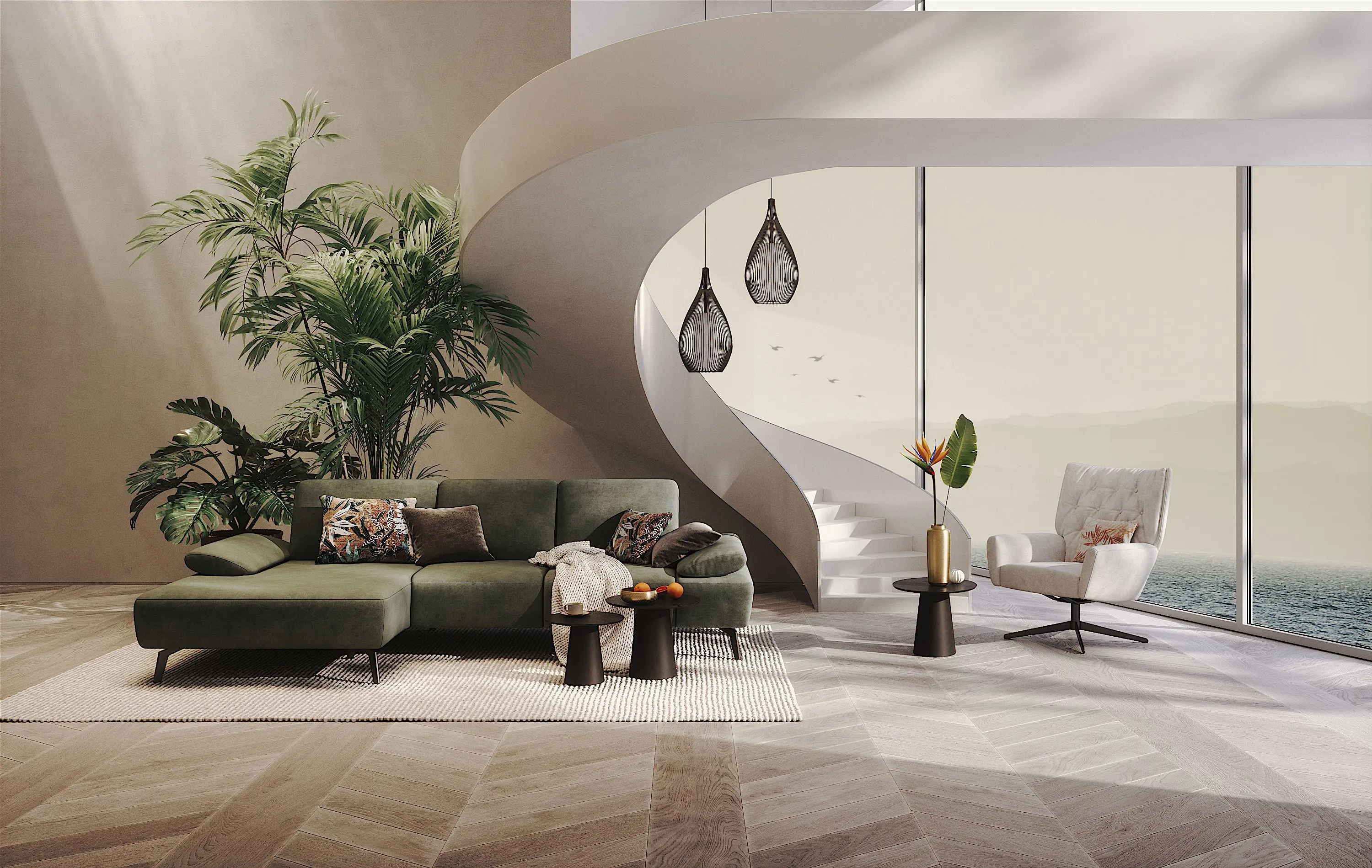 Sofa Comfort Republic Theodor und Sessel Maximilian